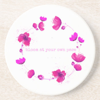 Bloom At Your Own Pace, Sandstone Coaster