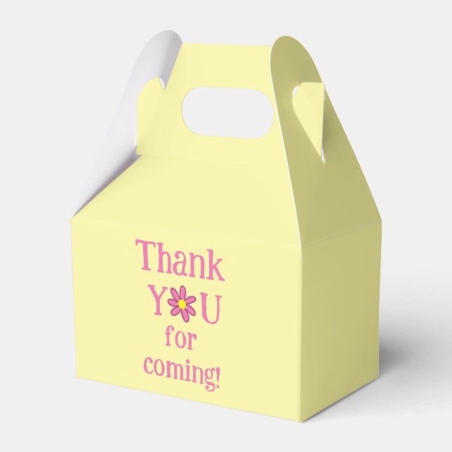 Bloom Baby Bloom Shower Favor Box (Front Side)
