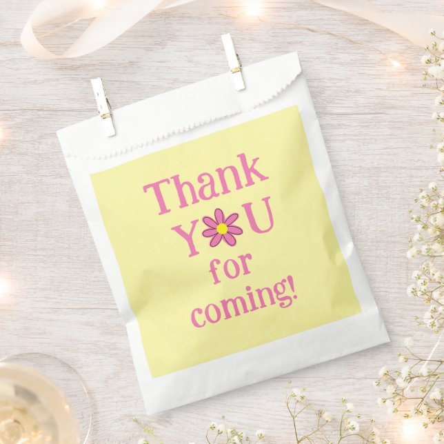 Bloom Baby Bloom Shower Favour Bag (Clipped)