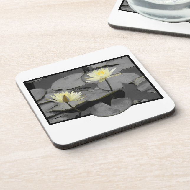 Bloom Beyond the Frame Plastic Coaster (Left Side)