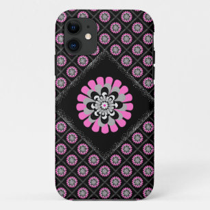 Bloom Blush Diagonal Patchwork iPhone 11 Case