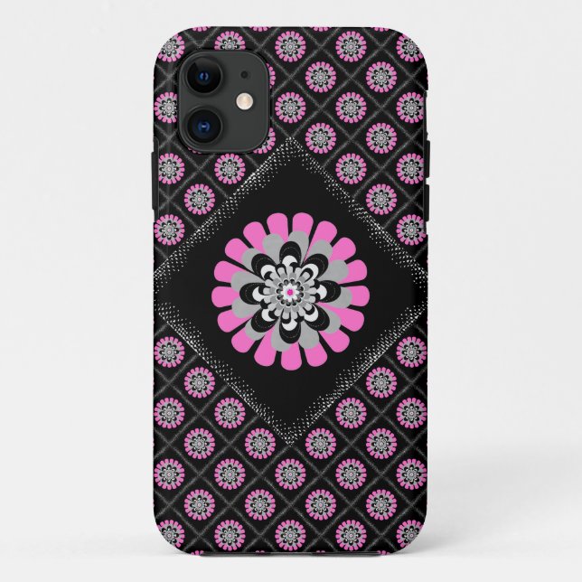 Bloom Blush Diagonal Patchwork Case-Mate iPhone Case (Back)