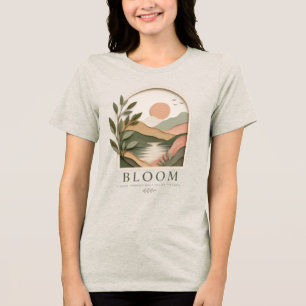 Bloom Boho Nature Landscape Grow Through What Yo Tri-Blend Shirt