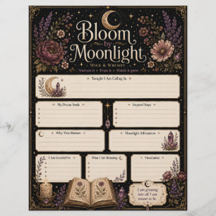 Bloom by Moonlight Manifestation Sheet