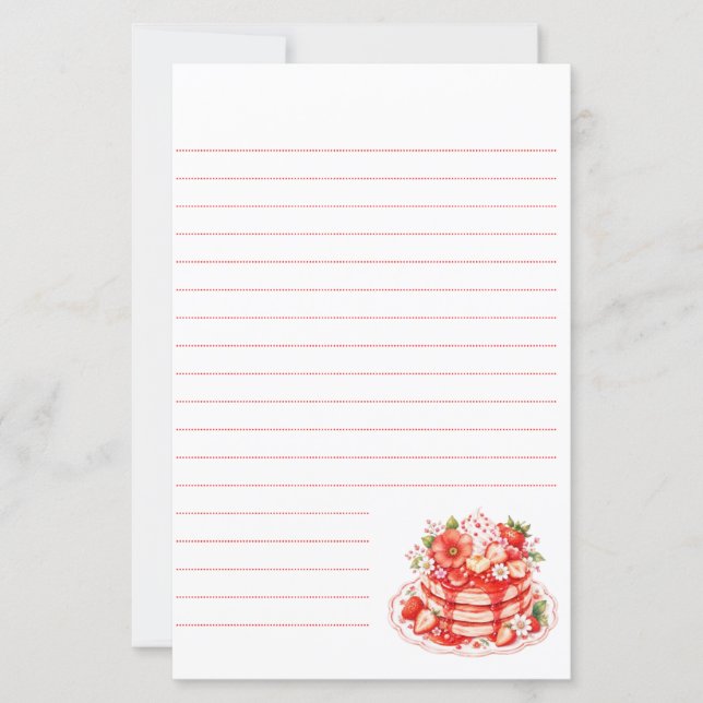 bloom cafe pancake stationery (Front)