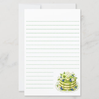 bloom cafe pancake stationery