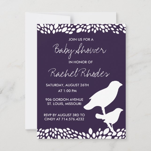 Bloom Customizable Baby Shower Invitation (Front)