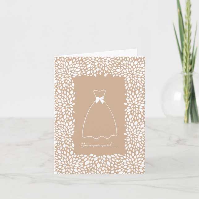 Bloom Customizable Bridesmaid Request Card (Front)