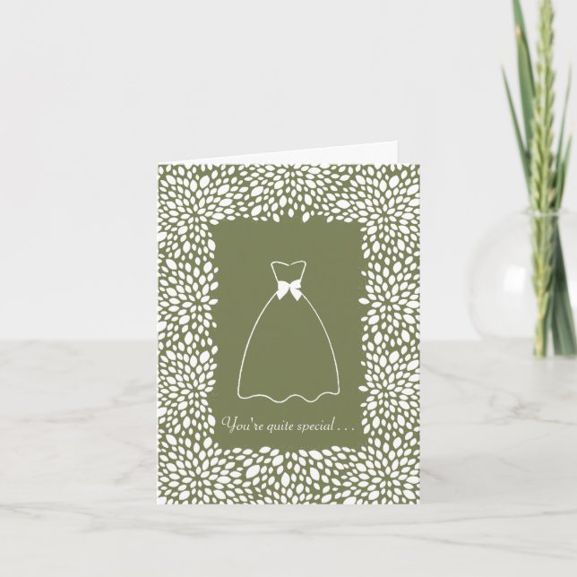 Bloom Customizable Bridesmaid Request Card (Front)