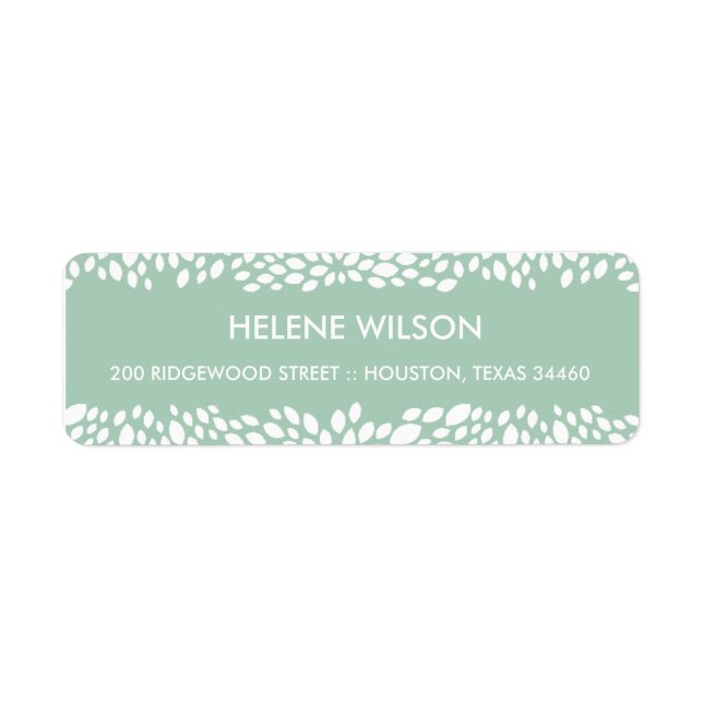 Bloom Customizable Return Address Labels (Front)