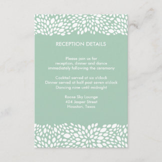 Bloom Customizable Wedding Reception/Direction Enclosure Card