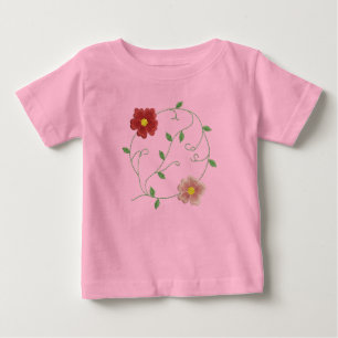 Bloom Embroidery Baby T-Shirt