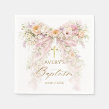 Bloom Floral Bow Girl Baptism