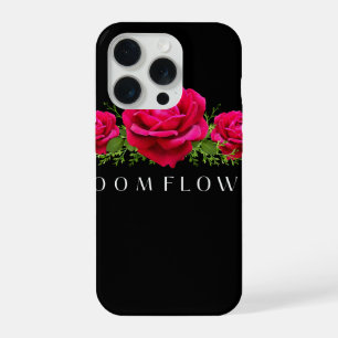 Bloom Flower Hot Pink Roses Elegant Aesthetic  iPhone 15 Pro Case