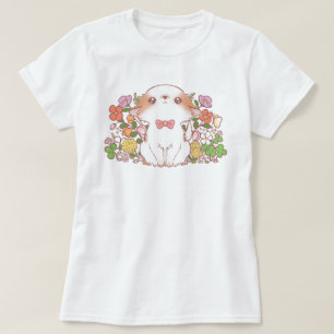 Bloom Flowers and Mochi Cute Kawaii Colourful T-Shirt
