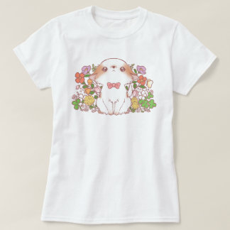 Bloom Flowers and Mochi Cute Kawaii Colourful  T-Shirt