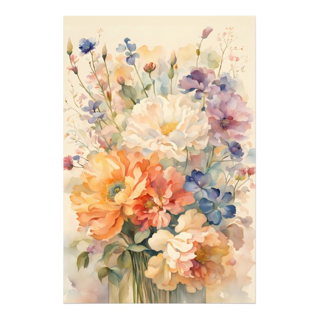 Bloom flowers  photo print (Front)