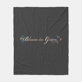 Bloom in Grace Fleece Blanket