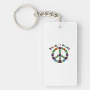 Bloom in Peace Keychain