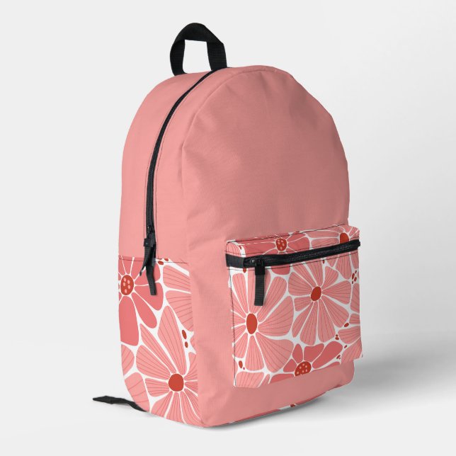 Bloom in Style – Floral All-Over-Print Backpack (Back Corner Left)