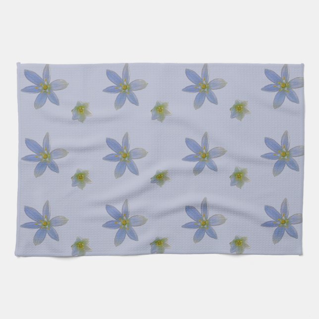 bloom in white  kitchen towel (Horizontal)