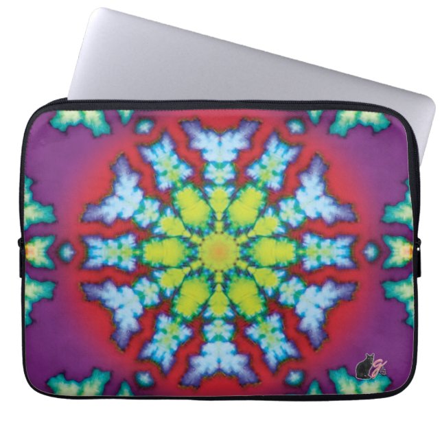 Bloom Kaleidoscope Laptop Sleeve (Front)