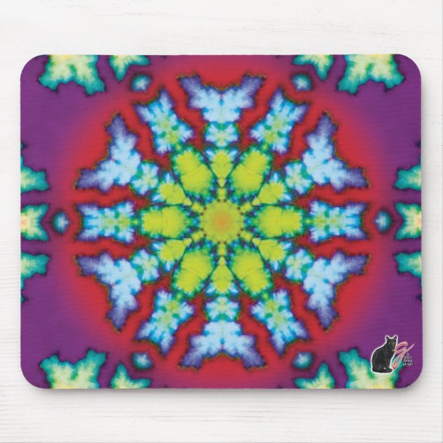 “Bloom” Kaleidoscope Mouse Pad (Front)