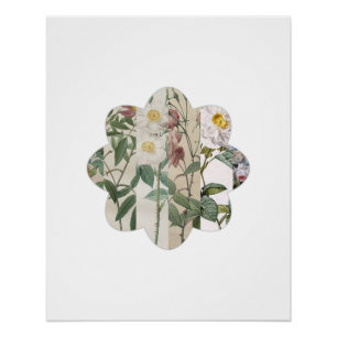 Bloom Mosaic - Rose Collage Flower Poster