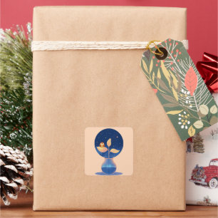 Bloom Mystic Night Owl Garden Square Sticker