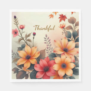 Bloom of Autumn Paper Napkins