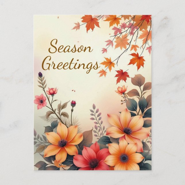 Bloom of Autumn Postcard (Front)