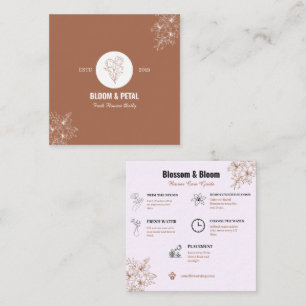 Bloom & Petal Rustic Flower Shop Card