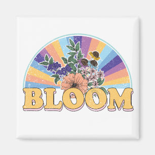 Bloom Retro Floral Magnet