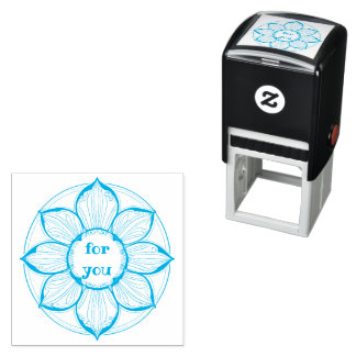 bloom self-inking stamp