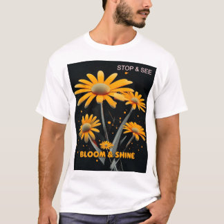 Bloom & Shine: Floral Serenity Tee