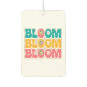 Bloom Spring Vibes – Cute & Colourful Lettering Air Freshener