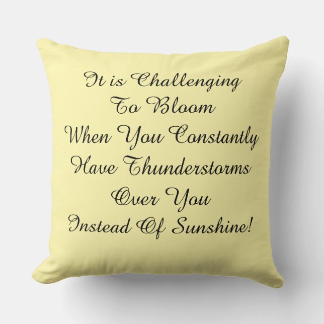 Bloom Throw Pillow (Front)