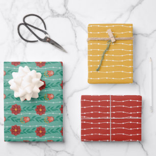 Bloom where Planted - dark Wrapping Paper Sheet