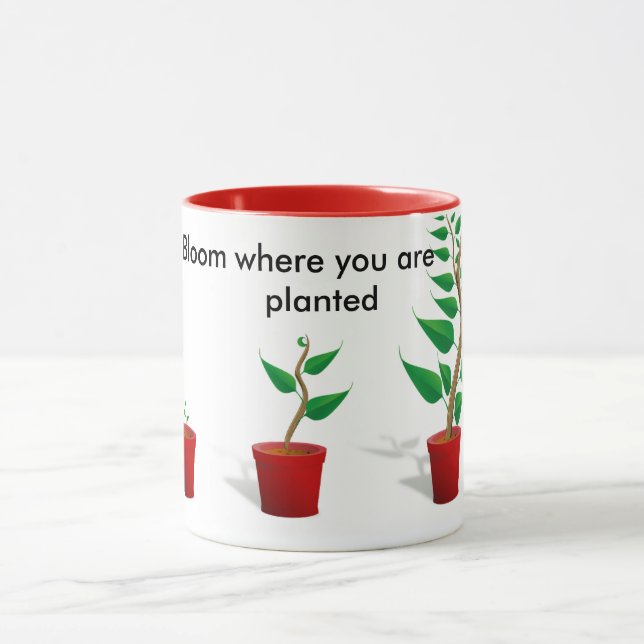 Bloom Where You Are planted mug (Center)