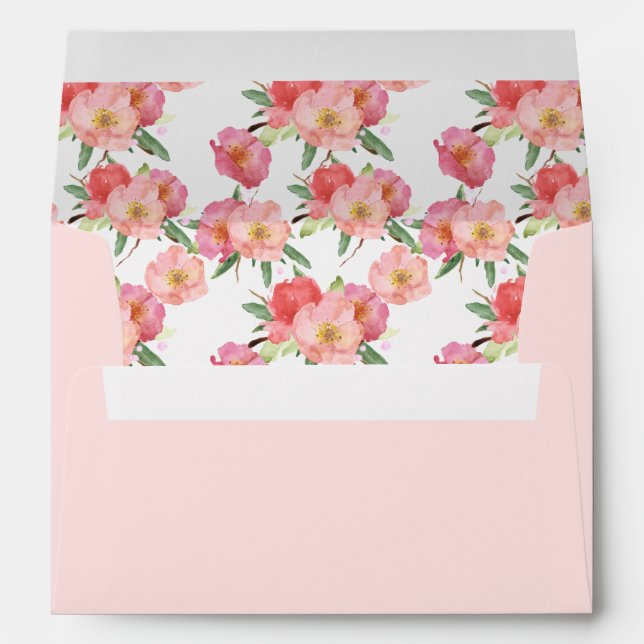 Bloom Where You Are Planted Watercolor Floral Envelopes (Back (Bottom))