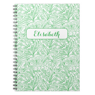 Bloom Where You're Planted: Green Personalized  Notebook