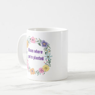 Bloom Where You're Planted - Inspiring Floral Mug