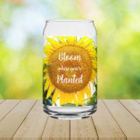 Bloom Where You're Planted Yellow Sunflower