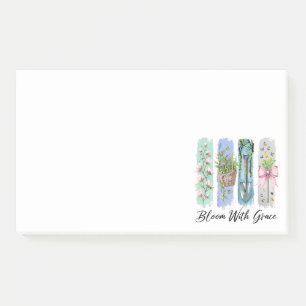 Bloom with Grace Garden Floral Art Post-it Notes