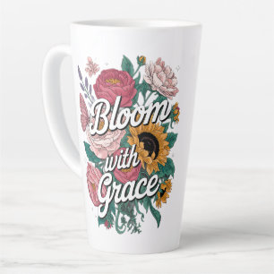 Bloom With Grace Latte Mug