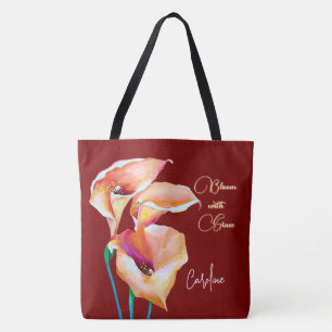 Bloom with Grace Pastel Fluid Colours Tote Bag