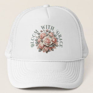 Bloom With Grace Shabby Chic Rose  Trucker Hat