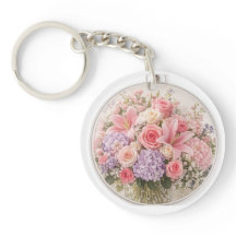 Bloom With Kindness Floral Keychain