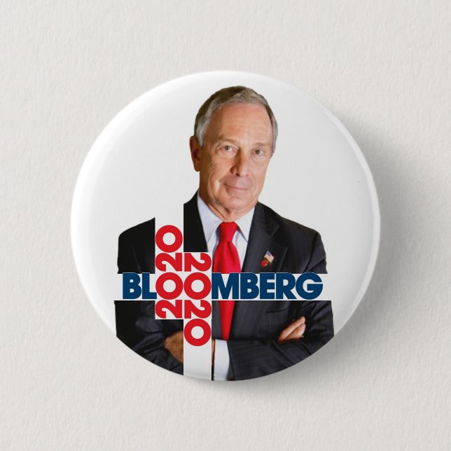 Bloomberg 2020 2 inch round button (Front)