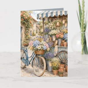 Bloomcore Flower Market Bicycle Card